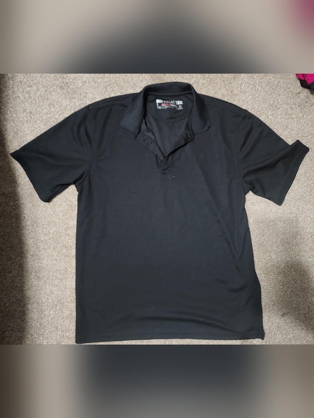 AriatTEK Black Polo